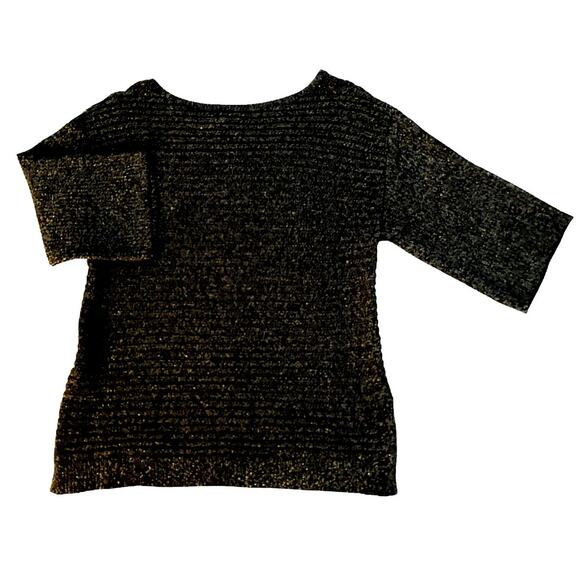 Dana Buchman Black Scoop Neck Sweater Womens Size L - Picture 7 of 7